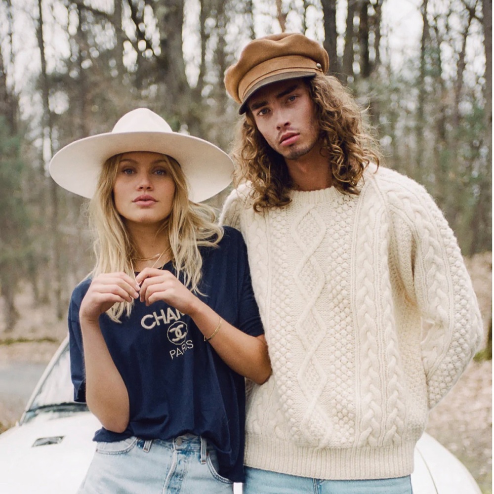 Lack of Color Montana Ivory Bone Hat in Small (55cm)